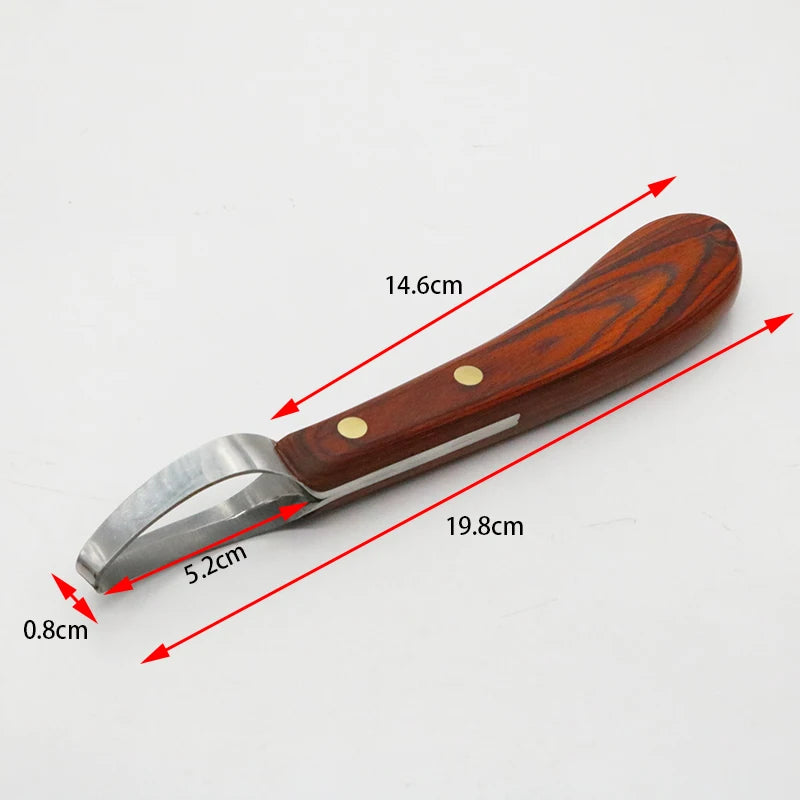 2 Pcs Horse Loop Hoof stainless steel  Knife Trimmer Blade .