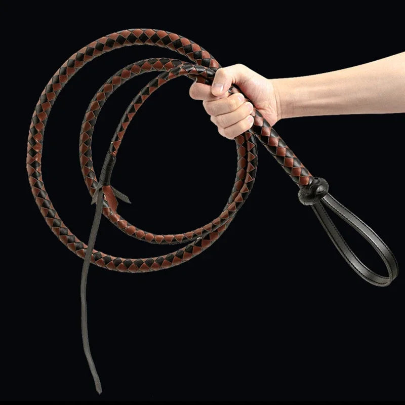 240CM Genuine Leather Horse Whip